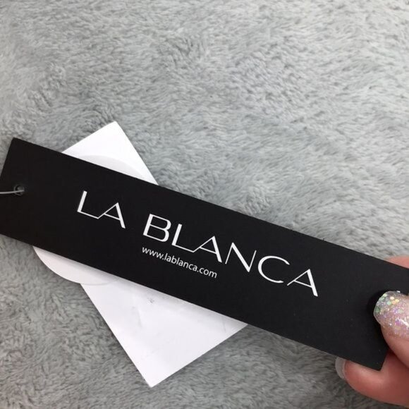 La Blanca Island Goddess One-Piece Swimsuit Tangerine Size 12 New - Picture 4 of 9